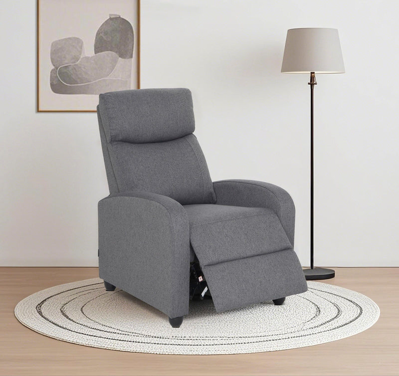 Fotoliu de relaxare Julinor cu recliner rabatabil manual gri - LunaHome.ro