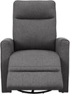 Fotoliu de relaxare Kayli rotativ, cu functie de recliner gri