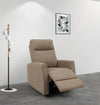 Fotoliu de relaxare Kayli rotativ, cu functie de recliner maro - LunaHome.ro