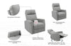 Fotoliu de relaxare Kayli rotativ, cu functie de recliner maro - LunaHome.ro