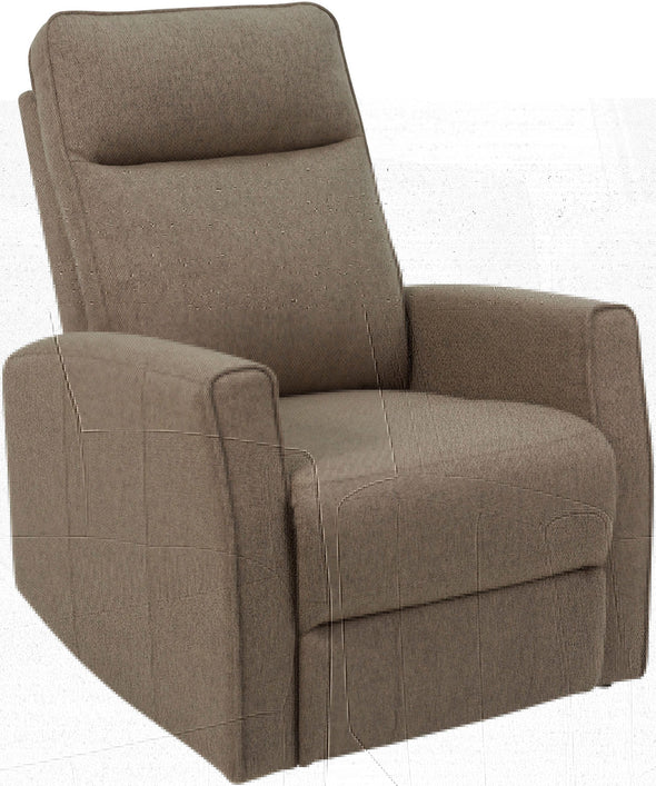 Fotoliu de relaxare Kayli rotativ, cu functie de recliner maro - LunaHome.ro
