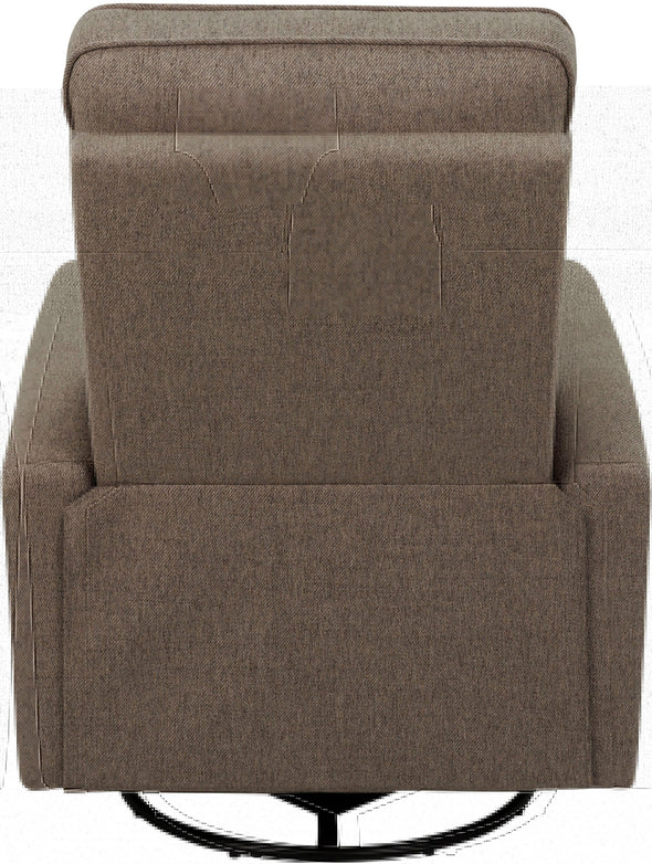 Fotoliu de relaxare Kayli rotativ, cu functie de recliner maro - LunaHome.ro