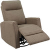 Fotoliu de relaxare Kayli rotativ, cu functie de recliner maro - LunaHome.ro