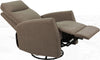 Fotoliu de relaxare Kayli rotativ, cu functie de recliner maro - LunaHome.ro