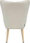 Fotoliu de relaxare Keady cu tapiterie crem deschis - LunaHome.ro