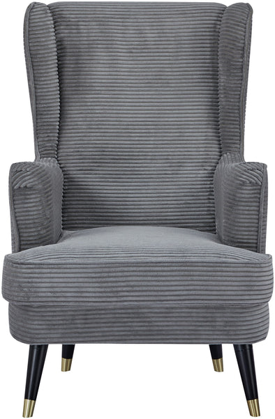 Fotoliu de relaxare Ziller din velur gri cu aspect elegant