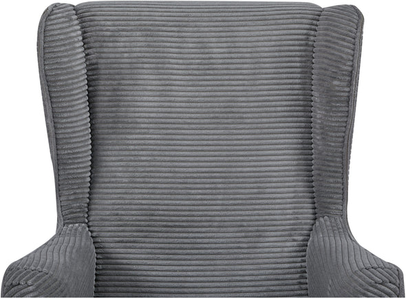 Fotoliu de relaxare Ziller din velur gri cu aspect elegant