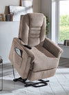 Fotoliu de relaxare tapitat cu reglaj electric taupe