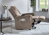 Fotoliu de relaxare tapitat cu reglaj electric taupe