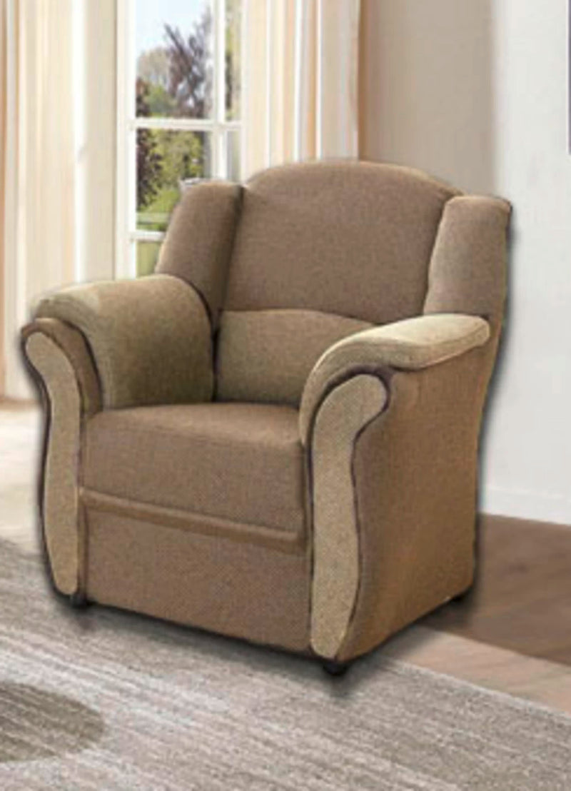 Fotoliu de sufragerie Aston cu tapiterie camel-bej - LunaHome.ro