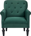 Fotoliu elegant Ranna verde cu picioare negre - LunaHome.ro