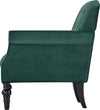 Fotoliu elegant Ranna verde cu picioare negre - LunaHome.ro