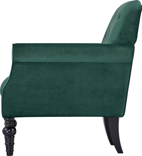 Fotoliu elegant Ranna verde cu picioare negre - LunaHome.ro