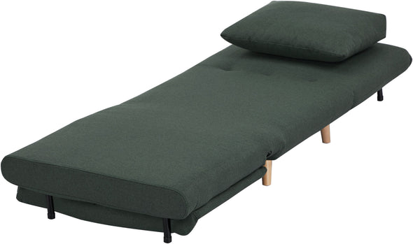 Fotoliu extensibil Ainsley cu tapiterie verde inchis