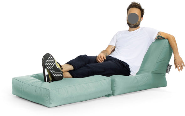 Fotoliu pouf extensibil Scuba de interior si exterior verde eucalipt - LunaHome.ro