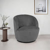 Fotoliu rotativ de relaxare Frazee cu design compact gri - LunaHome.ro