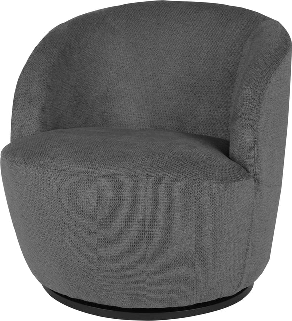 Fotoliu rotativ de relaxare Frazee cu design compact gri - LunaHome.ro