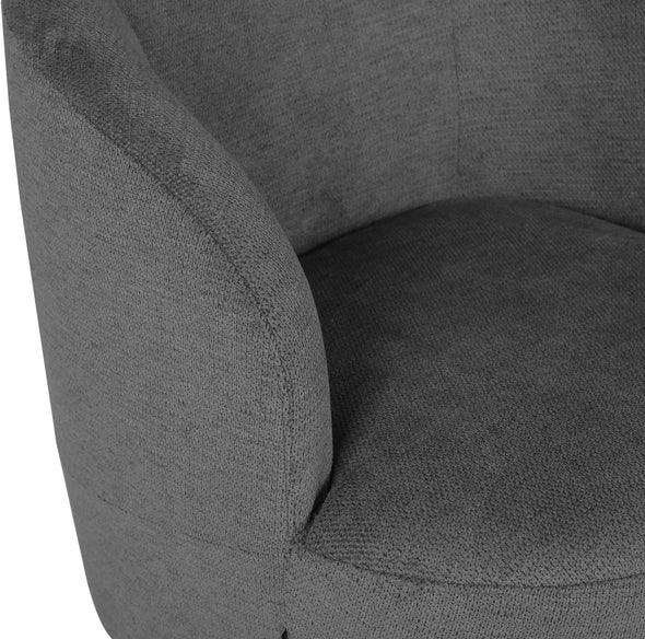 Fotoliu rotativ de relaxare Frazee cu design compact gri - LunaHome.ro