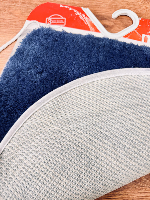 Covor capac pentru WC foarte moale albastru 47x50 cm