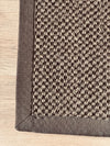 Covor Miron din sisal natural maro închis 60x80 cm