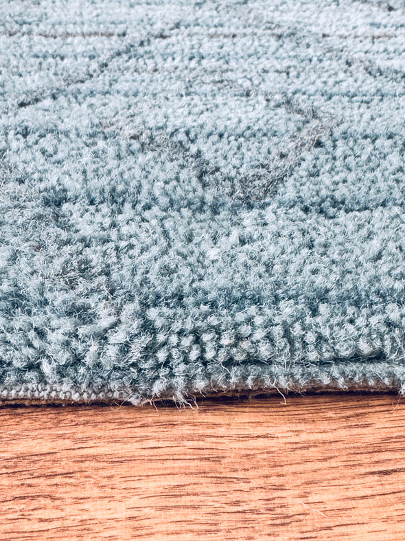 Covoraș 100% din lână albastru-gri 40x40 cm