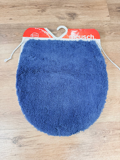 Covor capac pentru WC foarte moale albastru 47x50 cm