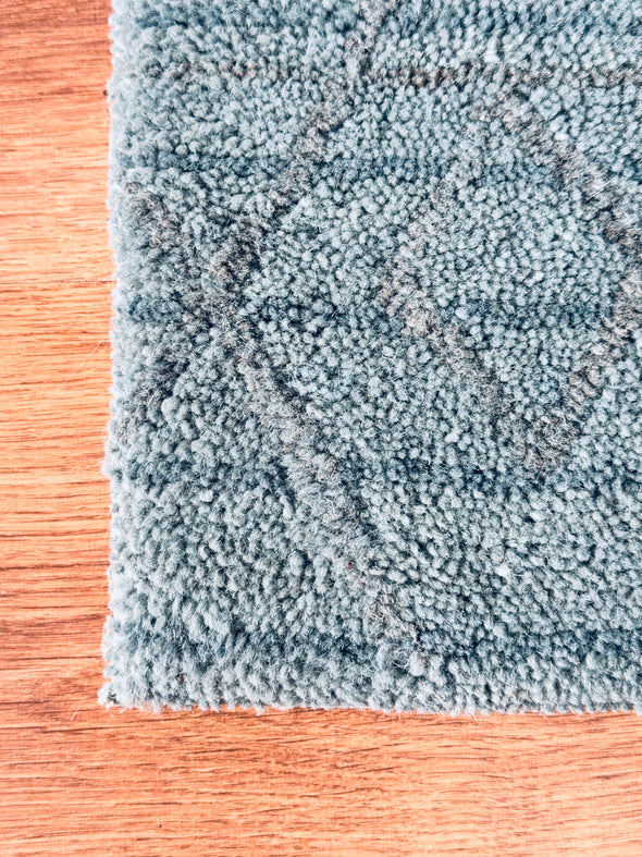 Covoraș 100% din lână albastru-gri 40x40 cm