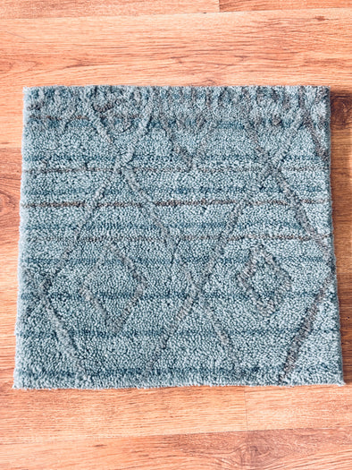 Covoraș 100% din lână albastru-gri 40x40 cm