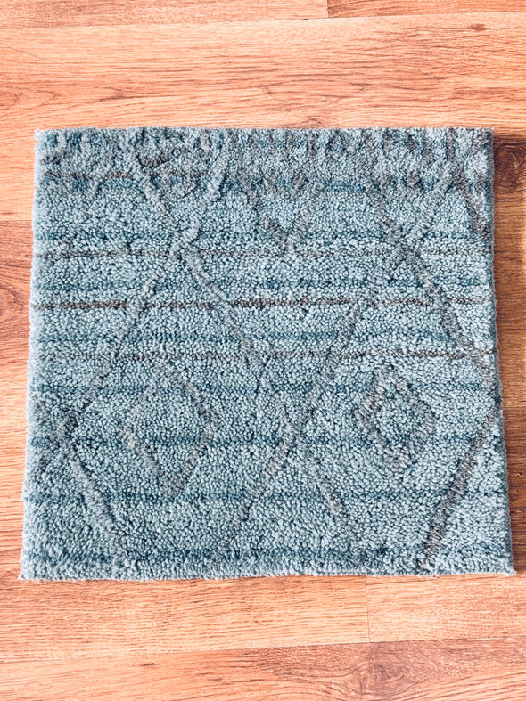 Covoraș 100% din lână albastru-gri 40x40 cm