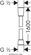 Furtun de dus HansGrohe Comfortflex 160 cm