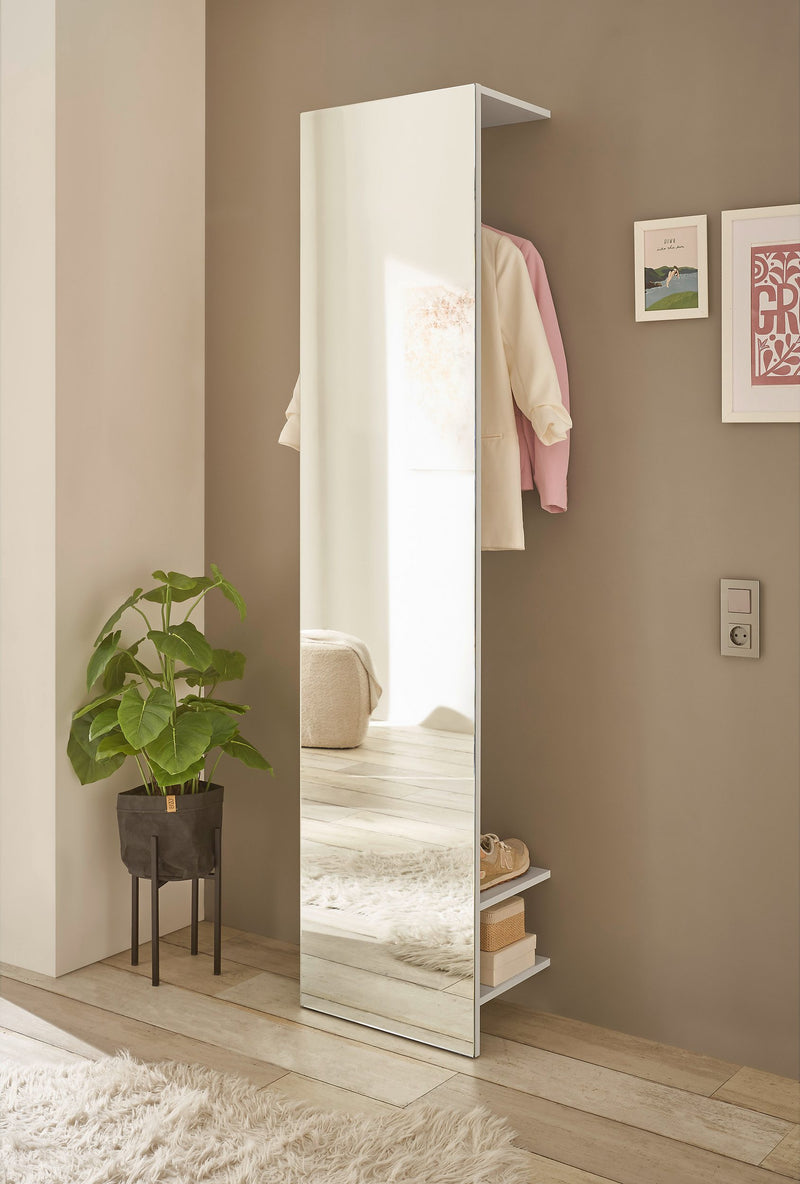 Garderoba CitY Giron alba cu oglinda 50x200 cm - LunaHome.ro