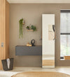 Garderoba CitY Giron antracit cu oglinda 50x200 cm