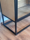 Comoda cu vitrina GMK cu aspect industrial 80 cm lățime - LunaHome.ro