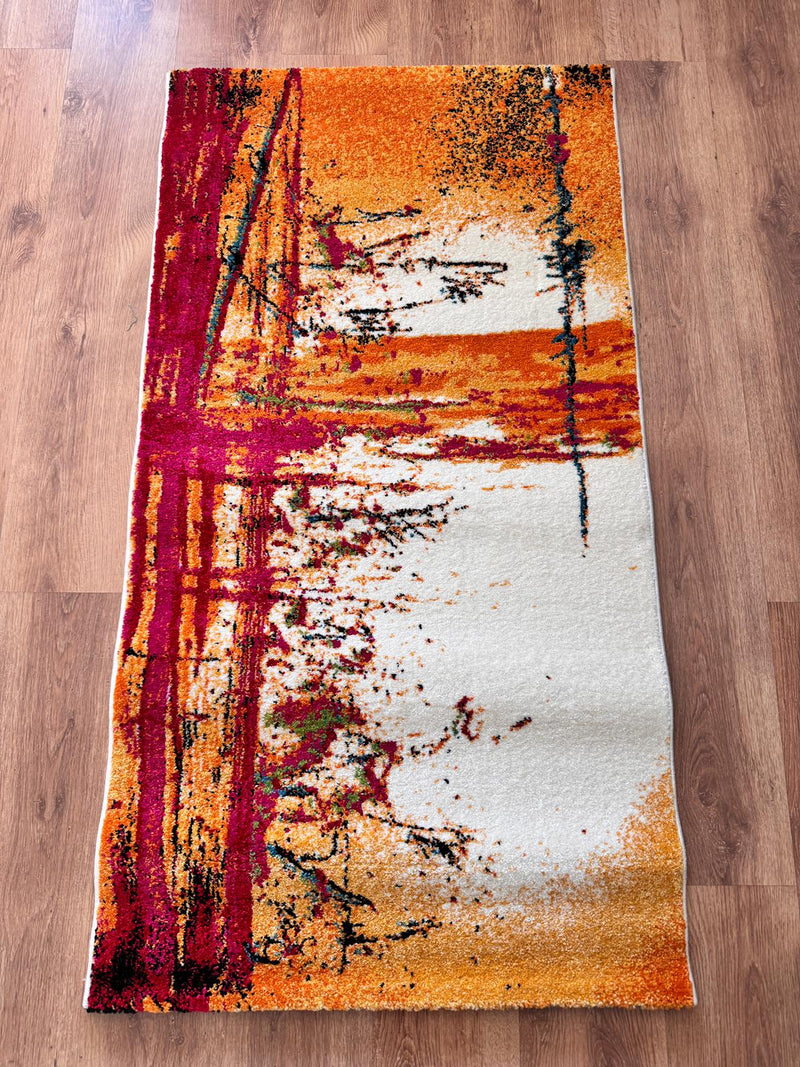 Covor modern „Sunset abstract” multicolor 80x150 cm - LunaHome.ro