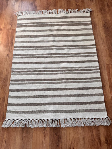 Covor cu model scandinav Birna bej cu alb 120x180 cm