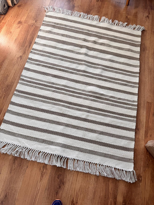 Covor cu model scandinav Birna bej cu alb 120x180 cm