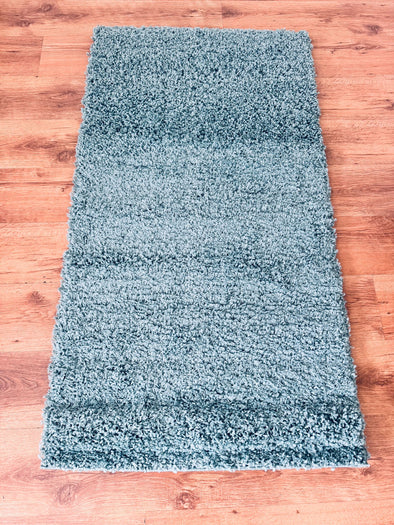 Covor cu fir lung pufos Shaggy Viva albastru 80x150 cm