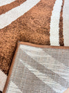 Covor traversa Cappuccino cu model modern maro 60x110 cm - LunaHome.ro