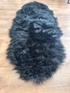 Blăniță sintetică Triana foarte moale si pufoasa neagră 65x180 cm - LunaHome.ro