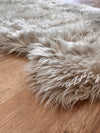 Covor de blană »Valeria« foarte moale si pufos, taupe 60x180 cm - LunaHome.ro