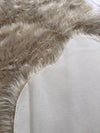 Covor de blană »Valeria« foarte moale si pufos, taupe 60x180 cm - LunaHome.ro