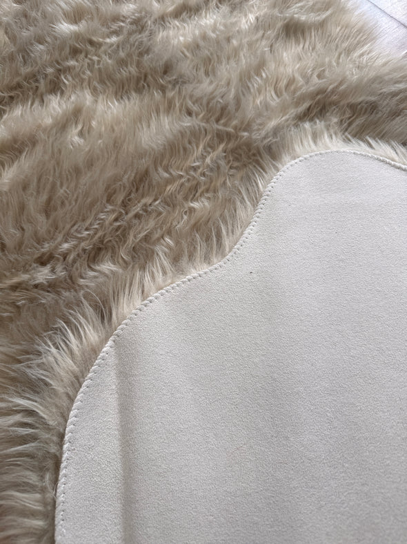 Covor de blană »Valeria« foarte moale si pufos, taupe 60x180 cm - LunaHome.ro