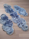 Set 3 blanite sintetice »Valeria« pentru dormitor in forma de nor teal - LunaHome.ro
