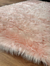 Covor de blana sintetica Valeria, foarte moale si pufos roz 90x250 cm - LunaHome.ro