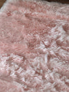Covor de blana sintetica Valeria, foarte moale si pufos roz 90x250 cm - LunaHome.ro