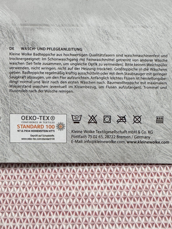 Covor de baie Linea cu nuante de roșu foarte moale lavabil 70x120 cm