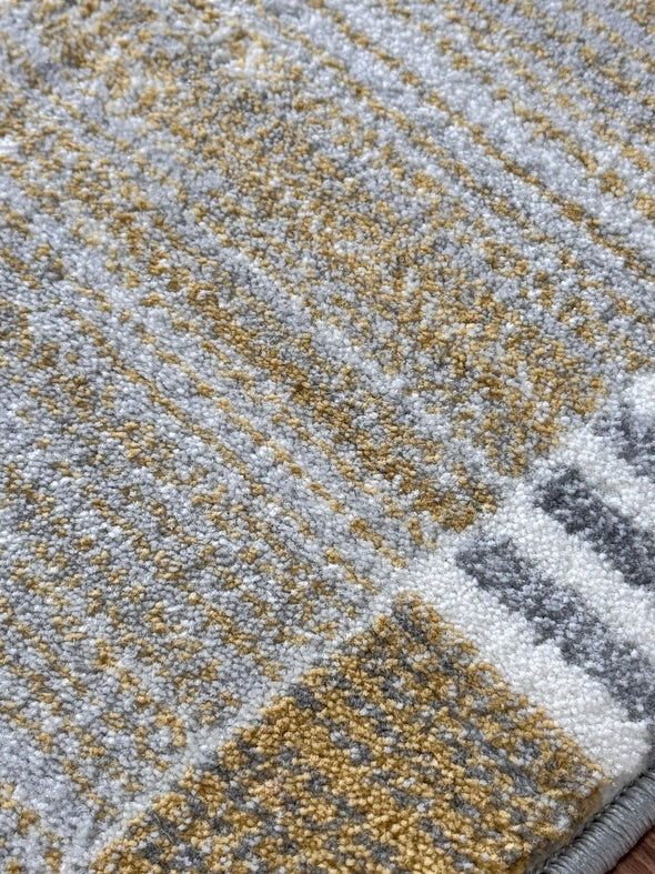 Covor »Madita« cu model modern, galben-argintiu 60x90 cm