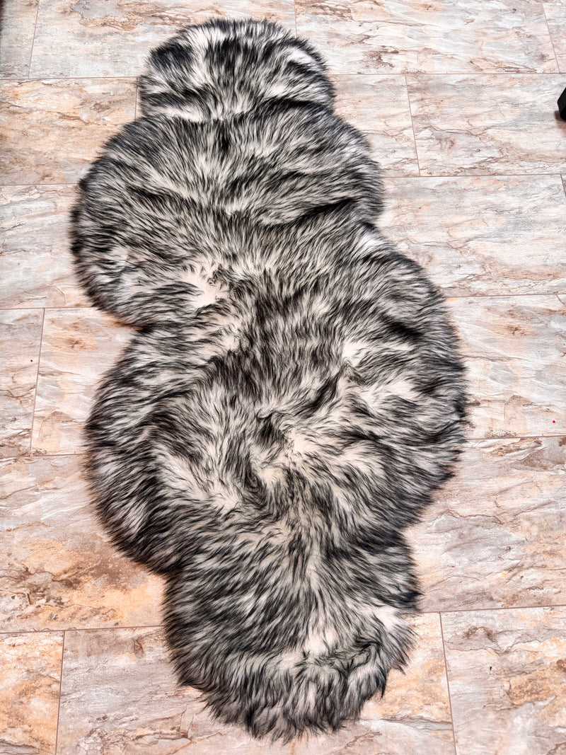 Covor de blana sintetica Sammo foarte moale si pufos 65x140 cm - LunaHome.ro