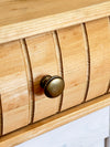 Comoda Teresa din lemn masiv de pin cu 3 sertare, 119 cm lățime - LunaHome.ro