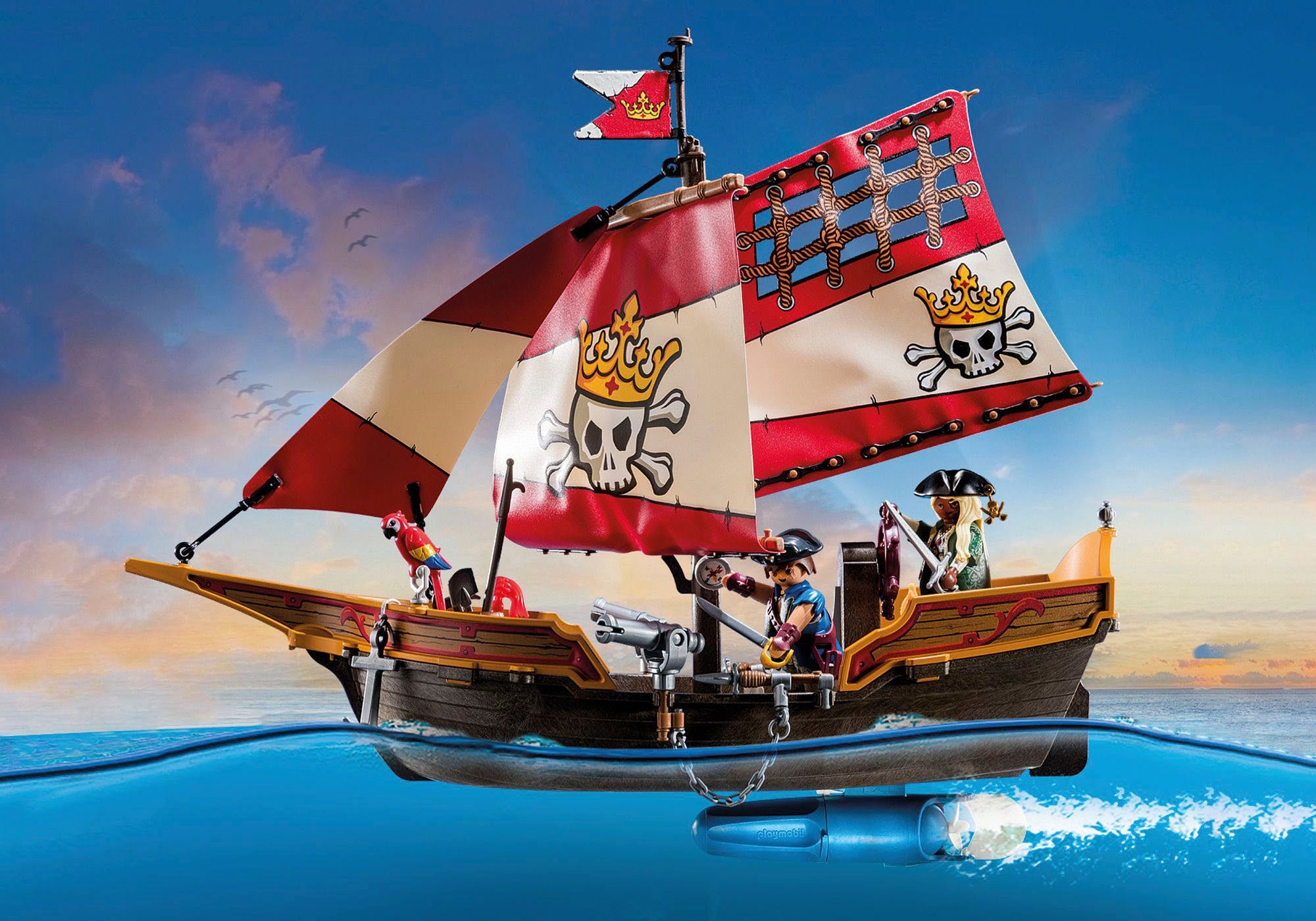 Css Corabia Joc de constructie Playmobil Corabia piratilor (71418) 101 piese ...
